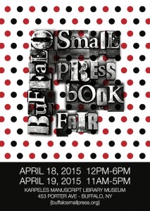 Come join us this April at the Buffalo Small Press Book Fair!